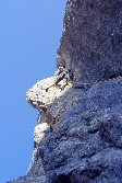 Samuele in uno dei passaggi più fotografati delle Dolomiti