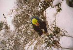 Biagio durante la prima invernale (con condizioni davvero invernali) della via della Guaita