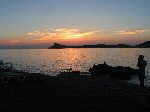 Tramonto dalla spiaggia di Massouri