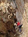 Gas su Trella (6c+, 40m) - Grande Grotta; probabilmente la via più bella mai salita 