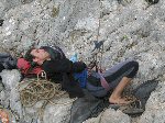 Il riposo del guerriero (peccato che all'altro capo della corda ci fosse Franz che arrampicava)