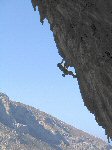 Adriano di Torino su Ivi (7b+) - Grande Grotta